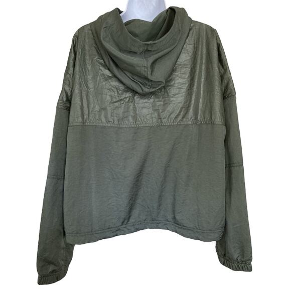 Nike Windrunner Sportswear Cropped Military Green Lightweight Jacket Size XL - Picture 4 of 7